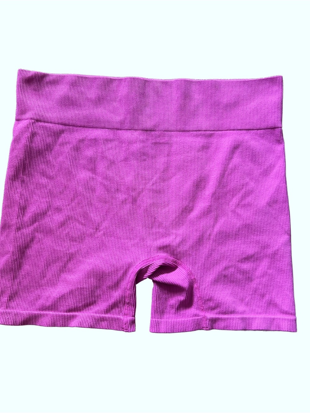 wild fable Ribbed High-Waist Athletic Bike Shorts - Bright Magenta